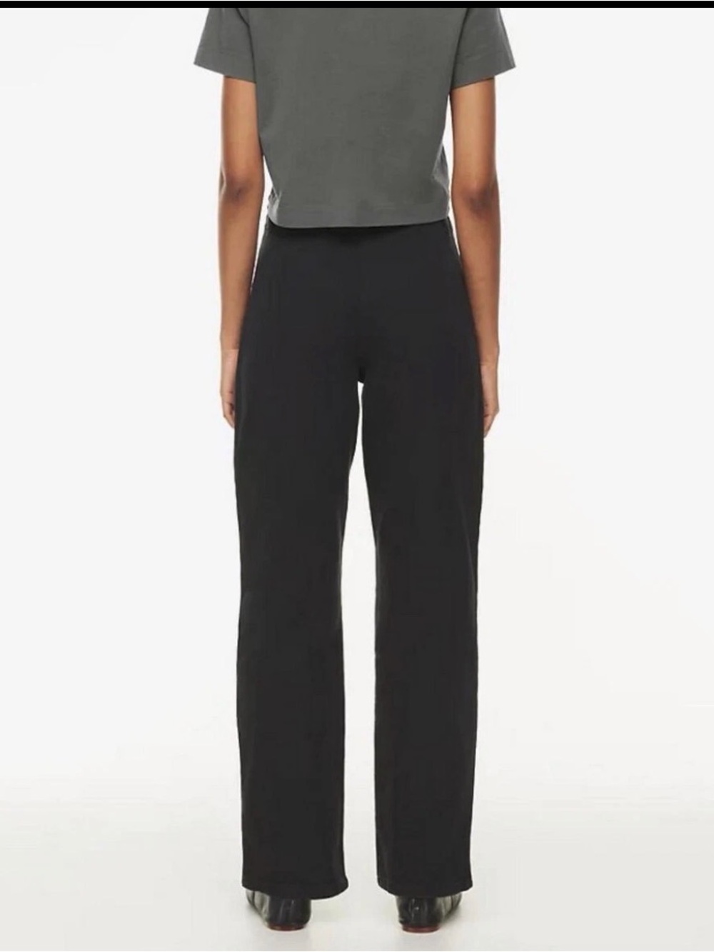 Aritzia Wilfred Free Black Utility High Waisted Wide Leg Pant - Picture 2 of 9
